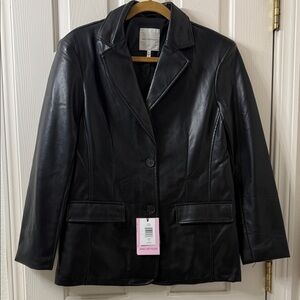 Faux leather jacket